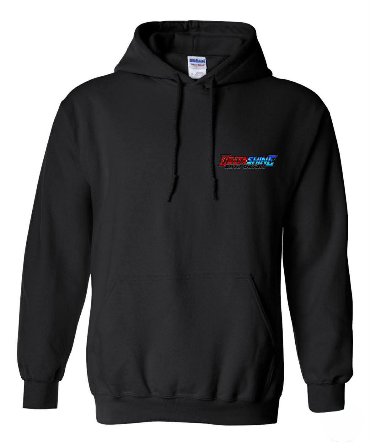 Delta Shine Hoodie — Black front